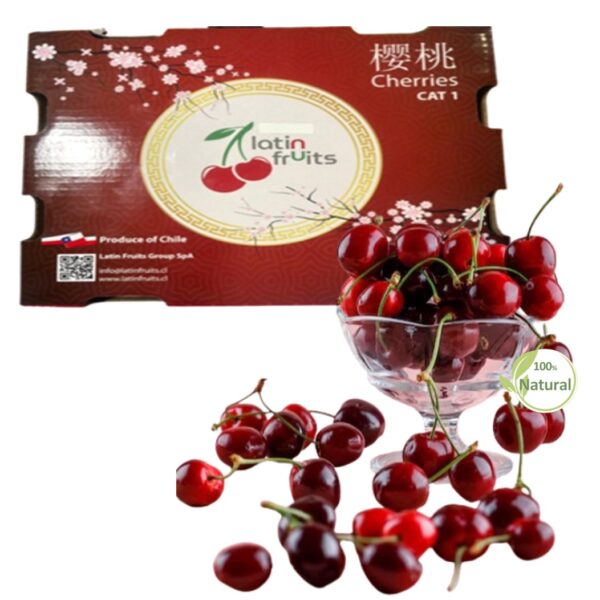 Chilean Cherries 5Kg box Latinfruit - Imagen 1